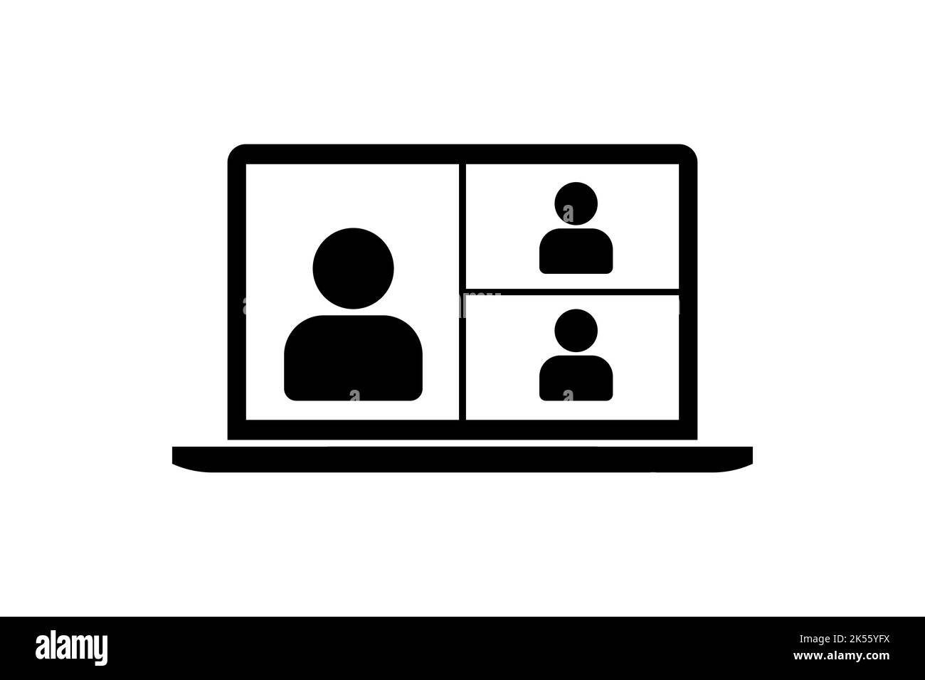 Appel vidéo dans l'icône de votre appareil Illustration de Vecteur