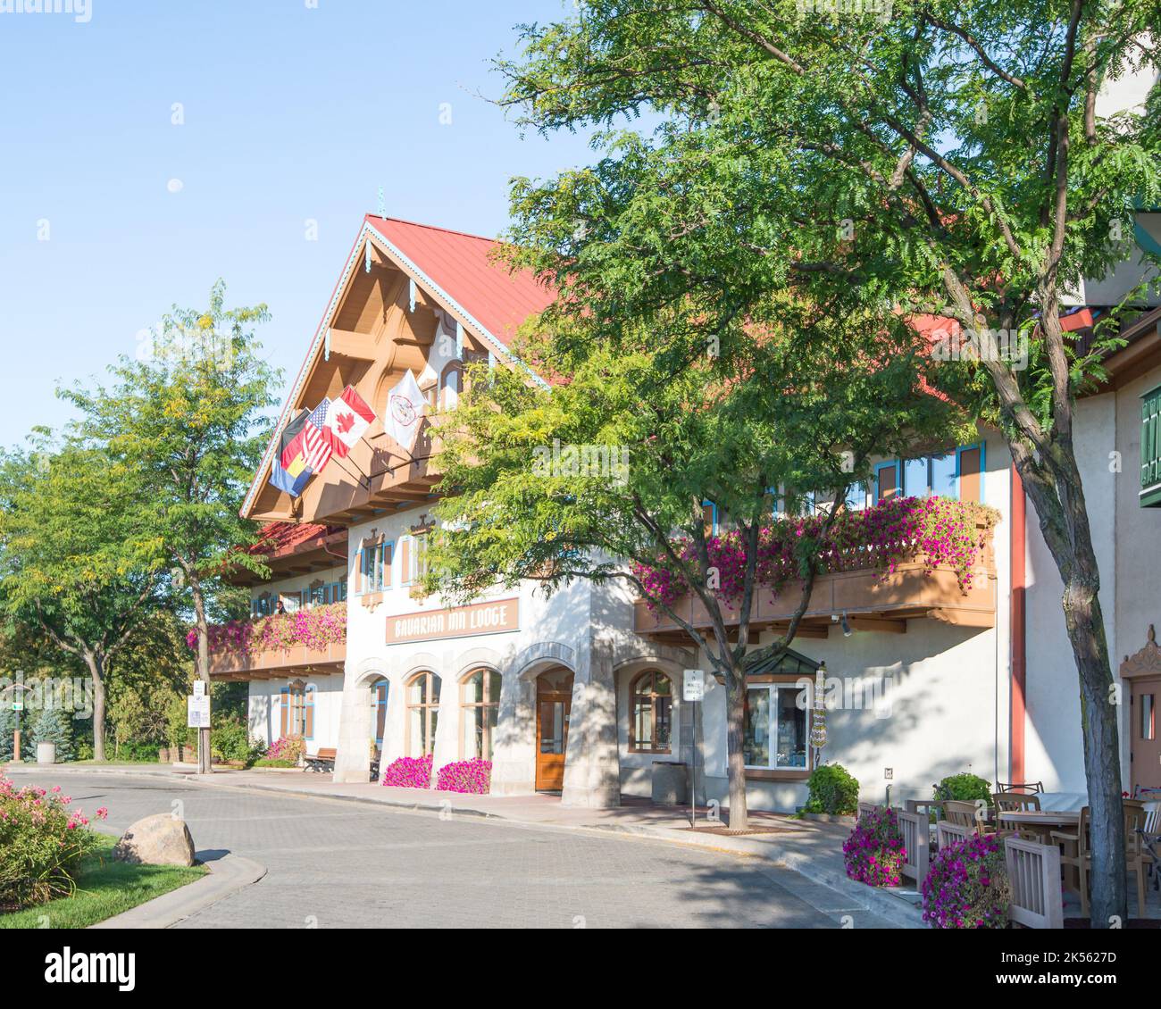 FRANKENMUTH, MI/USA - 9 SEPTEMBRE 2017 : Bavarian Inn, Frankenmuth Auto Fest, Heritage Park. Banque D'Images