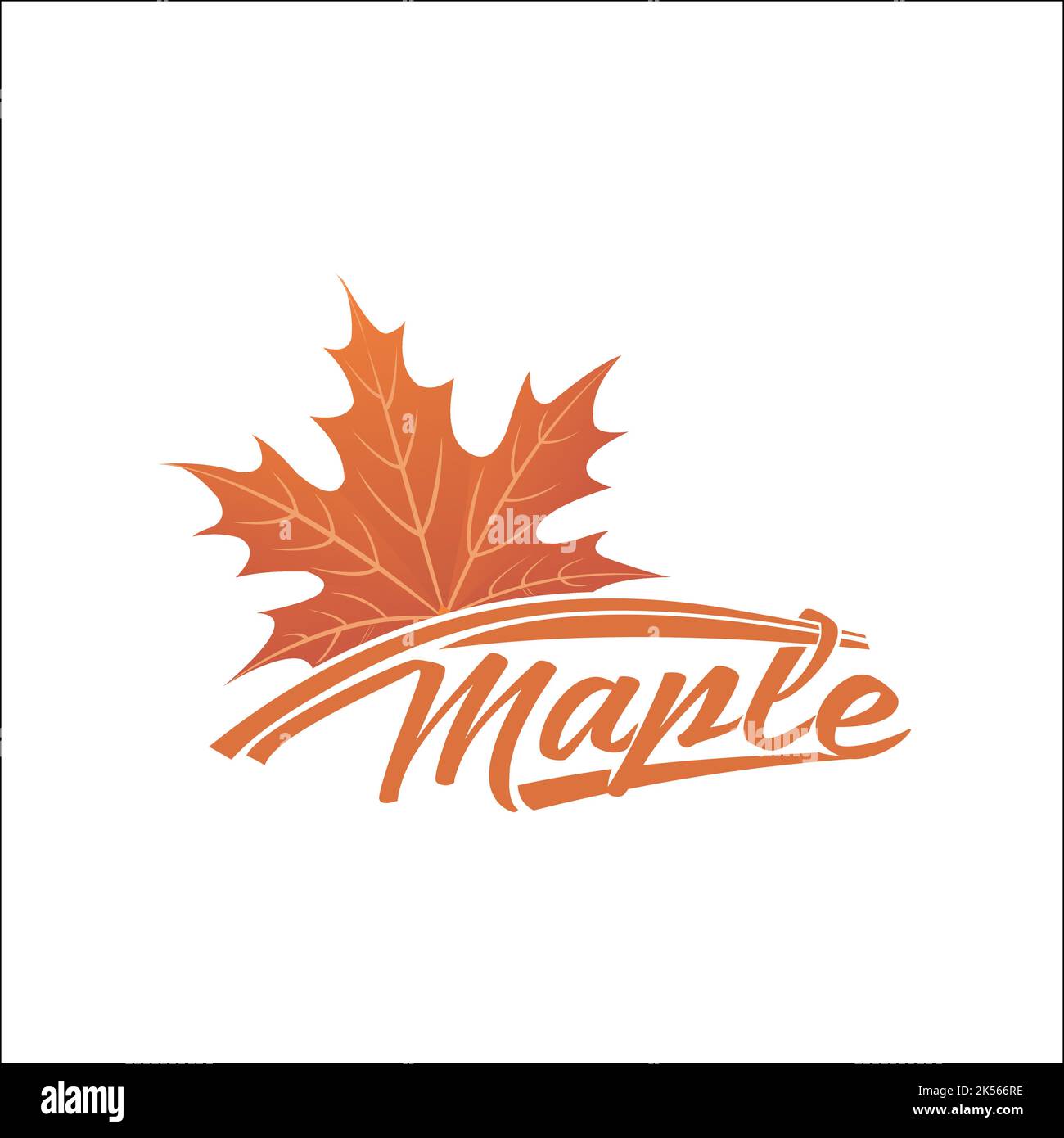 logo exclusif érable inspiré Illustration de Vecteur