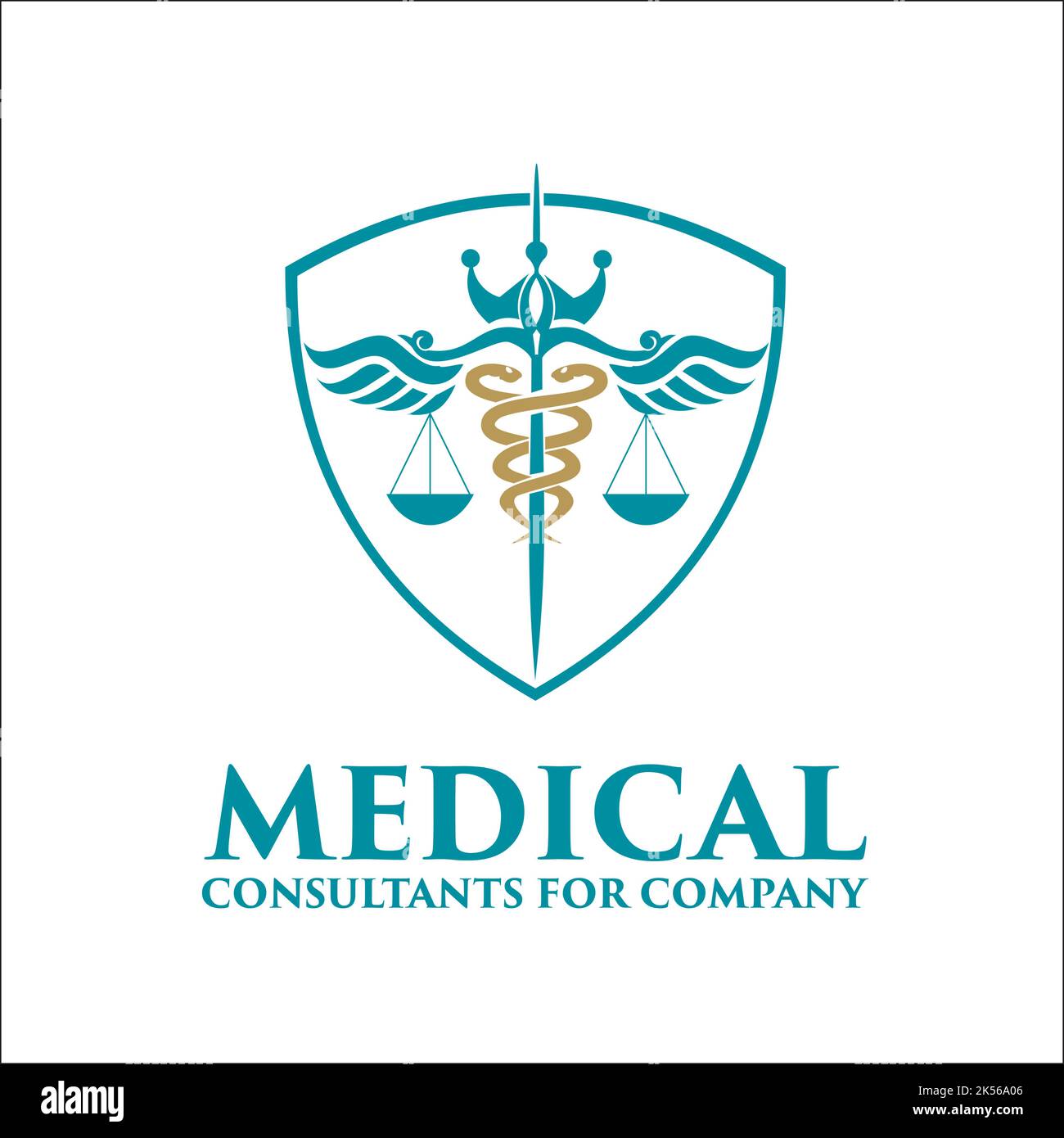 consultants médicaux / logo exclusif inspiration Illustration de Vecteur