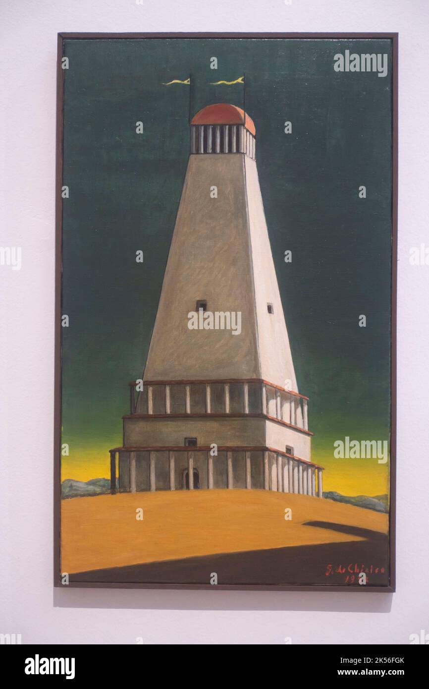 Galleria Nazionale Arte Moderna - Giorgio de Chirico - la torre del Silenzio Banque D'Images