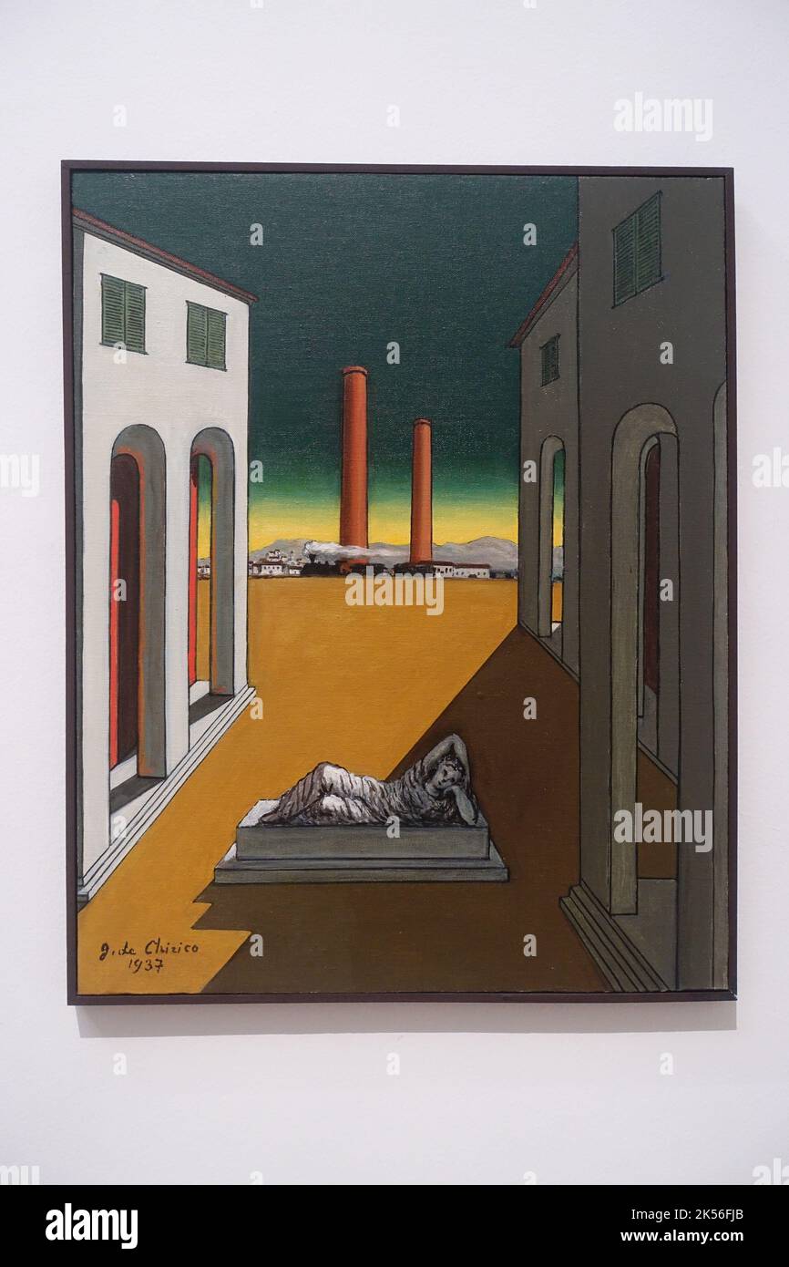 Galleria Nazionale Arte Moderna - Giorgio de Chirico - Piazza d'Italia 1937 Banque D'Images