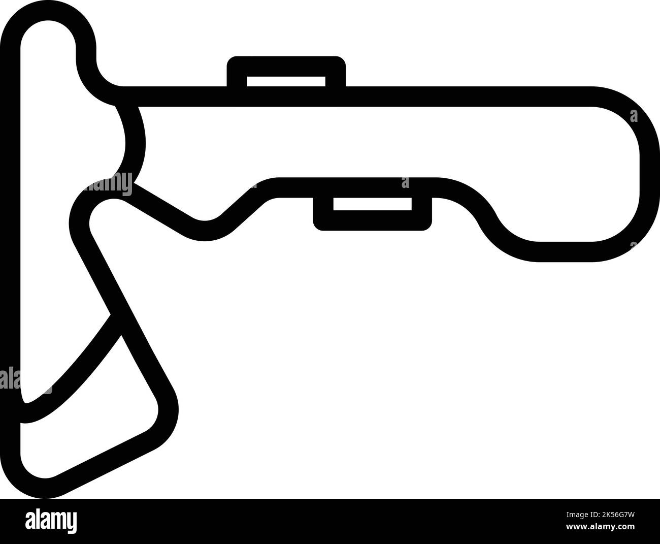 Terminer le vecteur de contour de l'icône de piste de course. Commencez l'allée principale. Circuit route Illustration de Vecteur