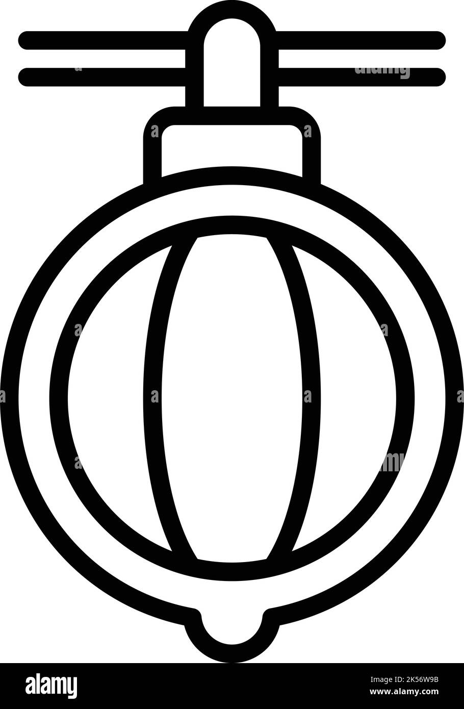 Vecteur de contour de l'icône de feu de route de Singapour. Site touristique de la ville. Voyage en asie Illustration de Vecteur