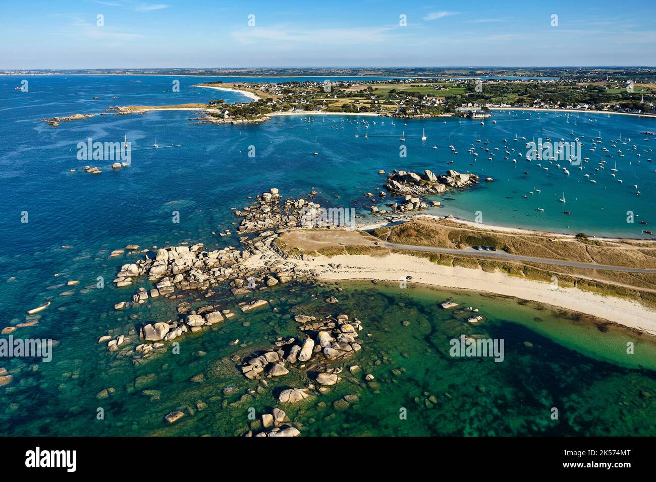 France, Finistère, pays des Abers, Côte des légendes (côte des Légendes