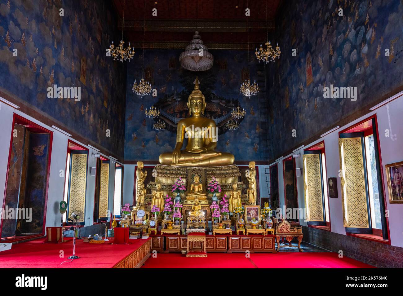 Thaïlande, Bangkok, district de Pathum WAN, Banglamphu, région, Wat Ratchanatdaram, le Bouddha principal appelé Phra Phuttha Setthut Tama Munin Banque D'Images