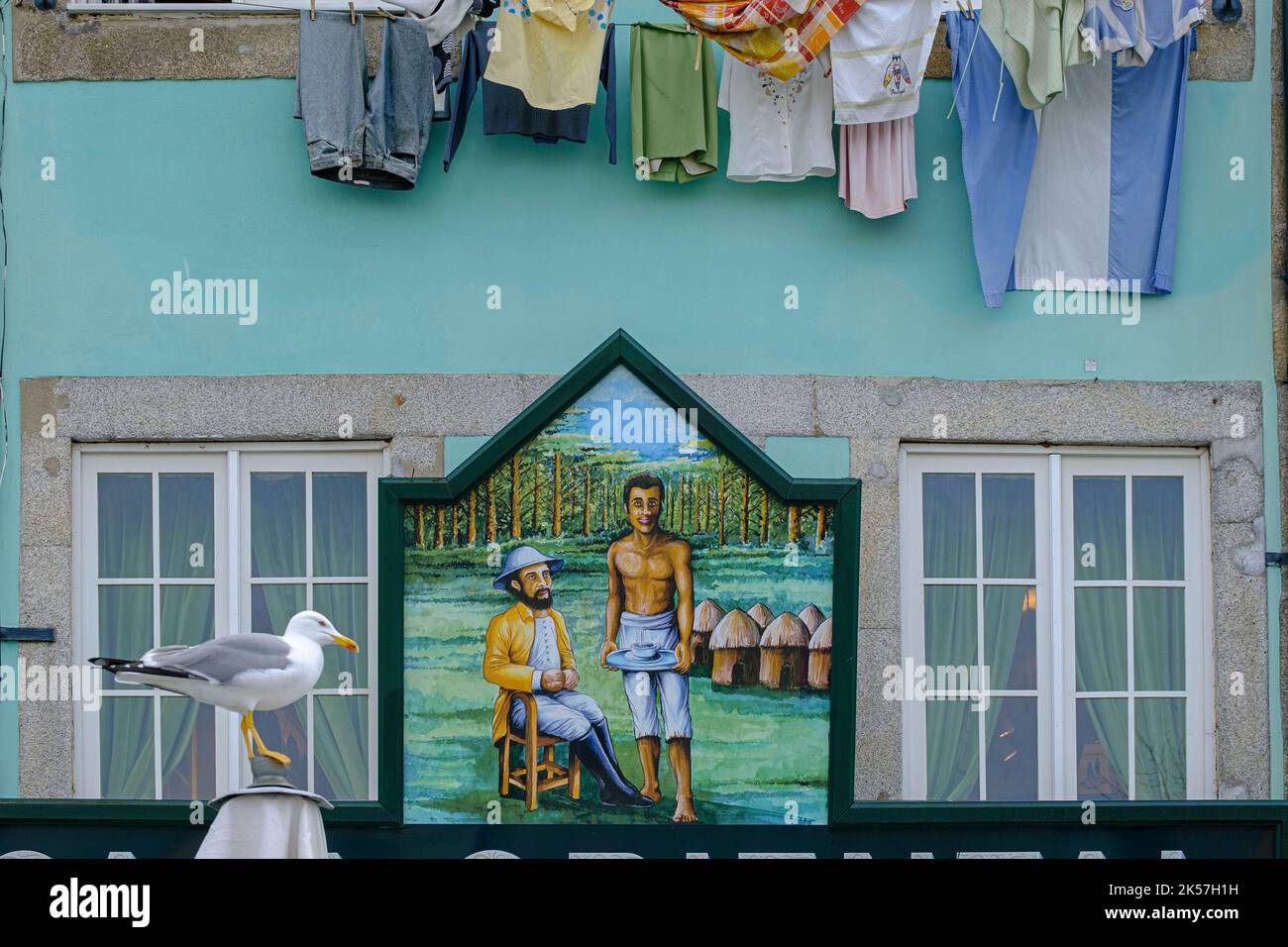 Portugal, région du Nord, Porto, Casa Oriental une boutique de produits de la mer Banque D'Images