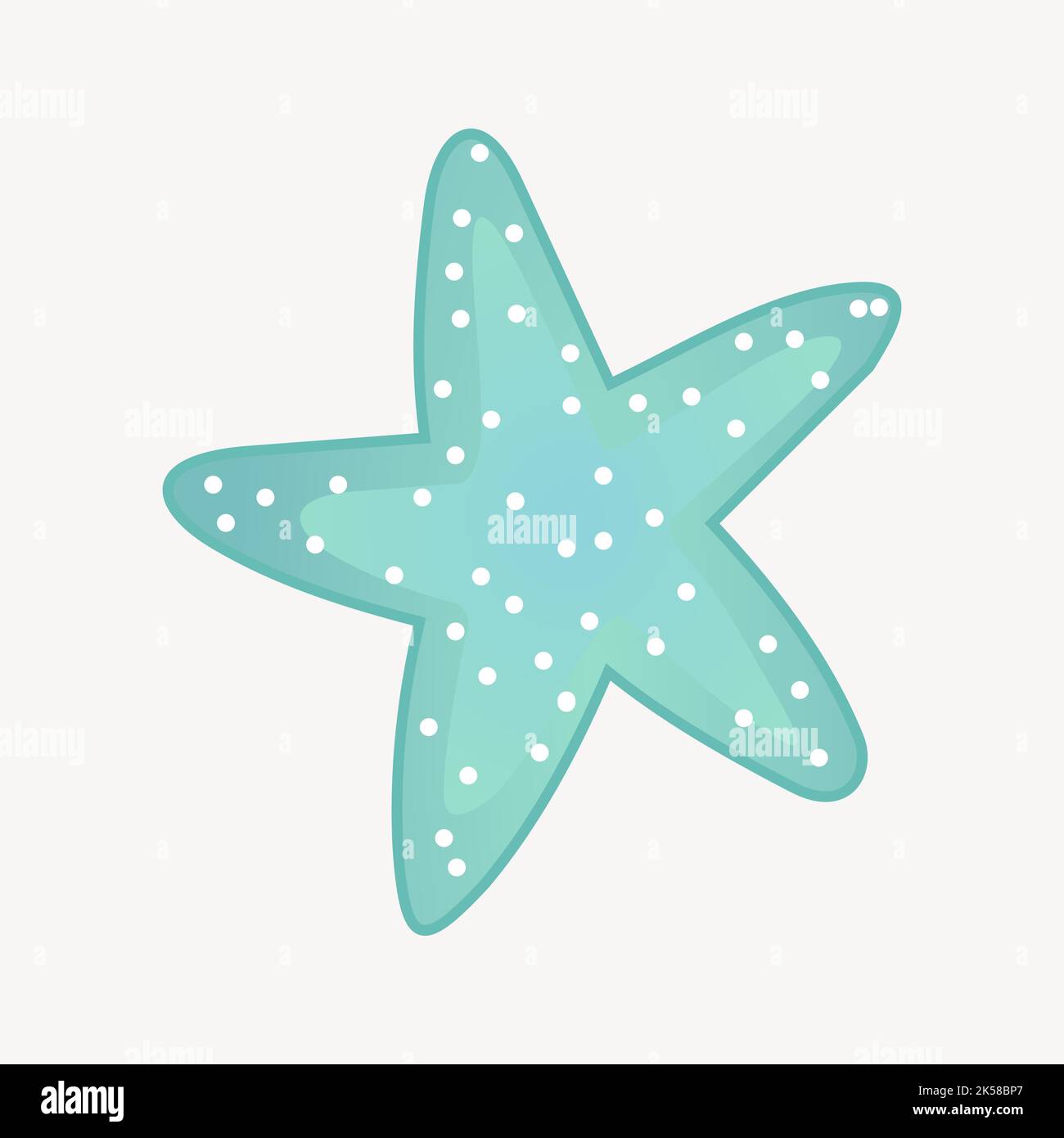 Starfish clipart, vecteur d'illustration de la vie marine. Illustration de Vecteur
