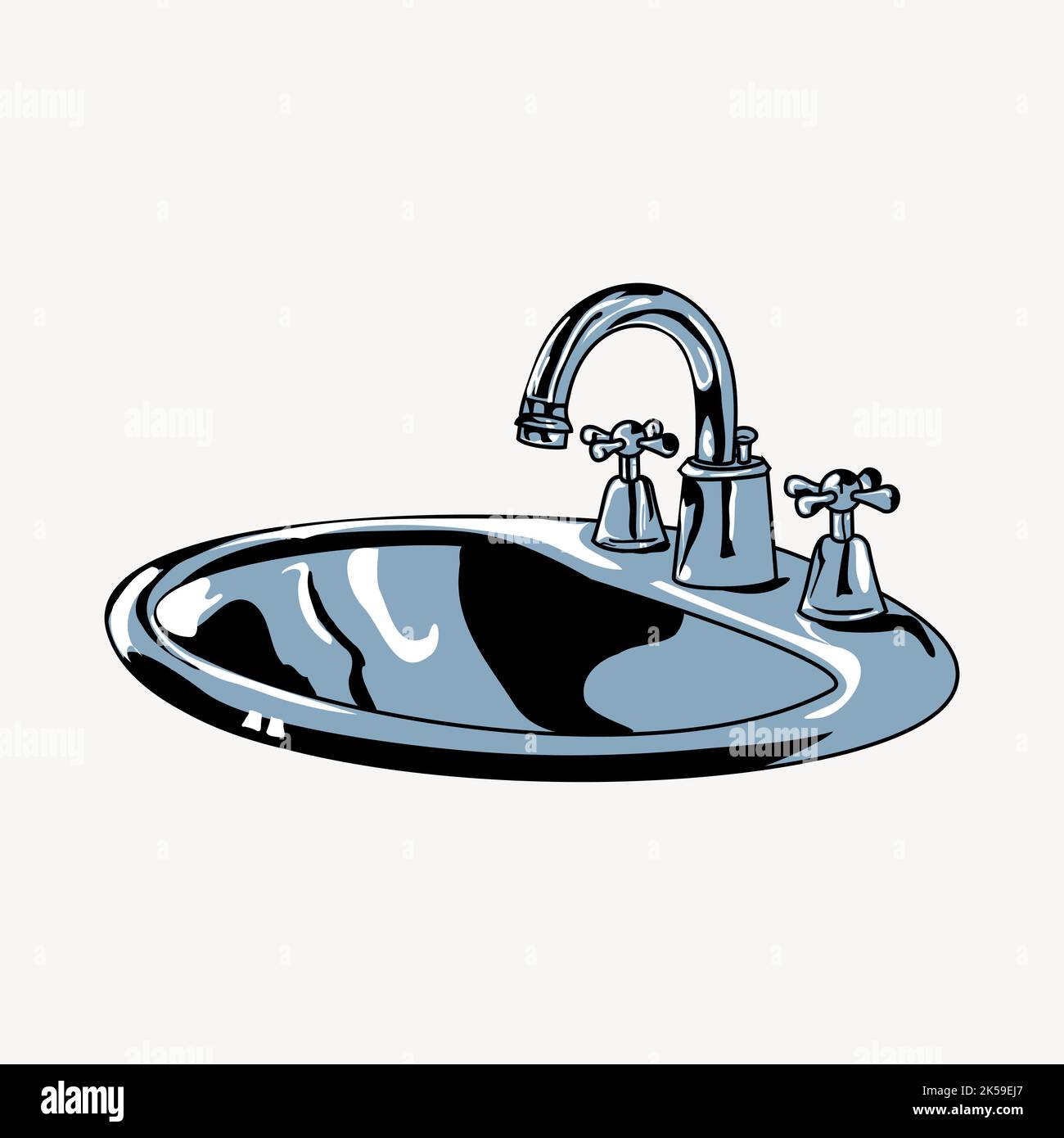 Lavabo clipart de salle de bains, vecteur d'illustration de mobilier Image  Vectorielle Stock - Alamy