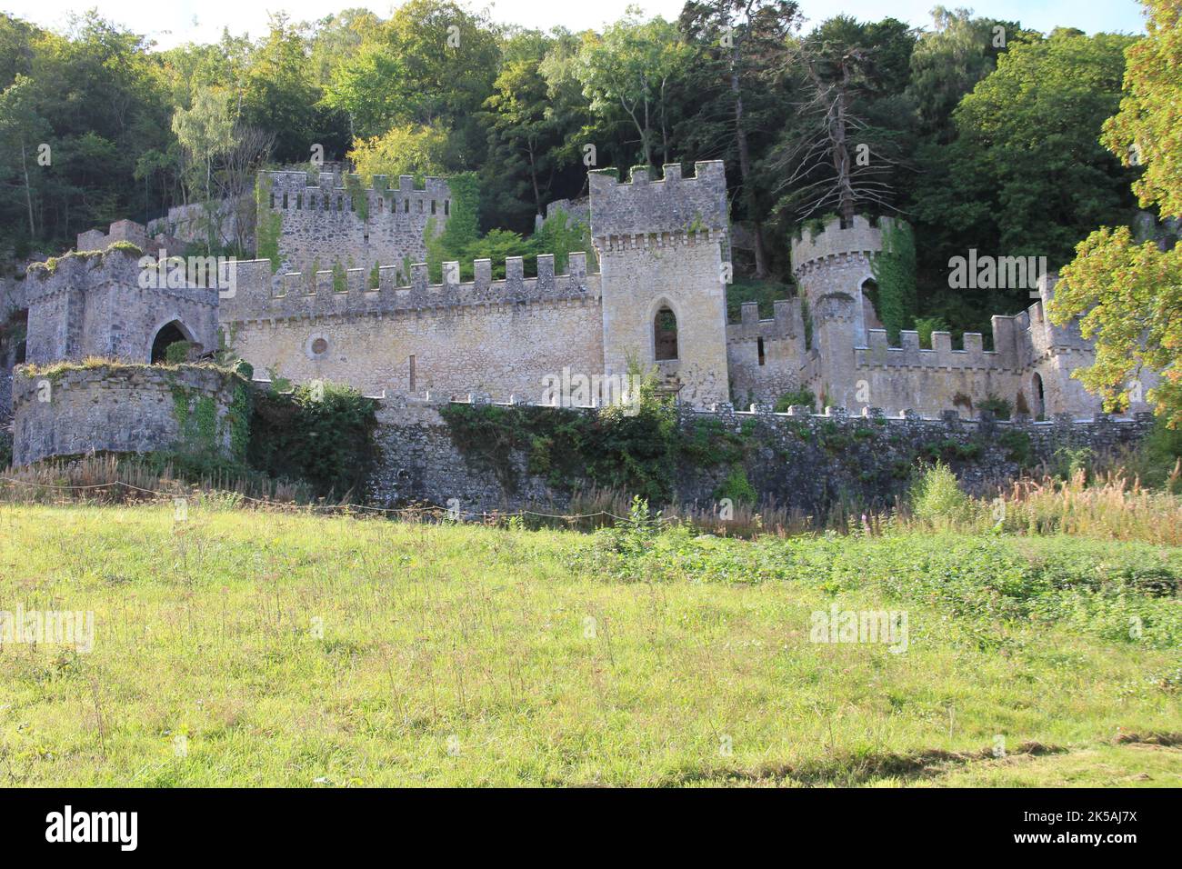 Château de Gwrych au pays de Galles Banque D'Images