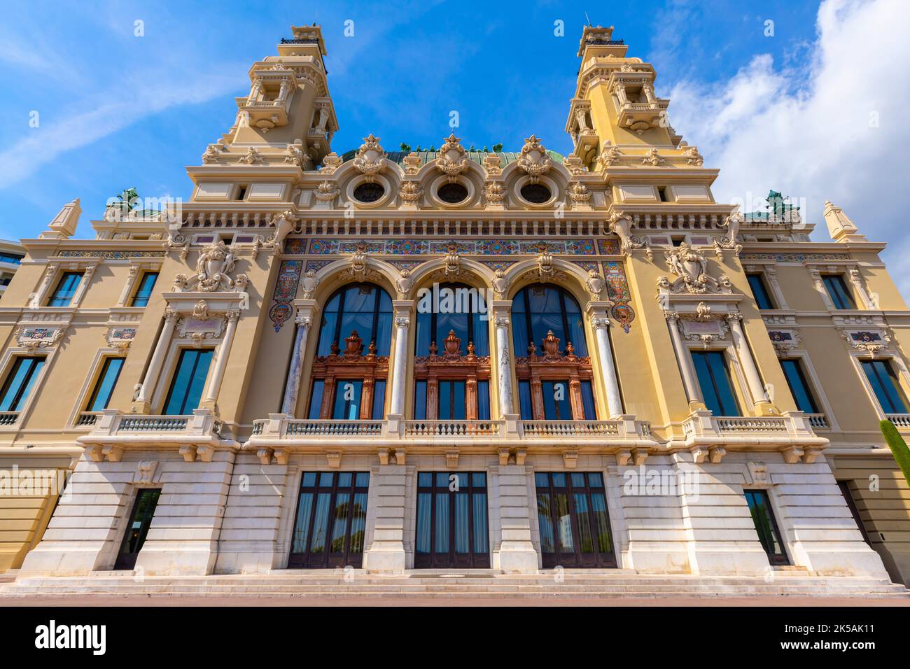Célèbre casino de la place d'Or à Monte Carlo, Principauté de Monaco. Banque D'Images