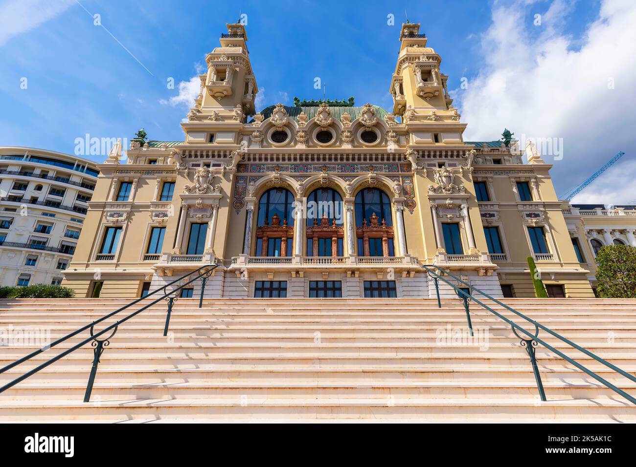 Célèbre casino de la place d'Or à Monte Carlo, Principauté de Monaco. Banque D'Images