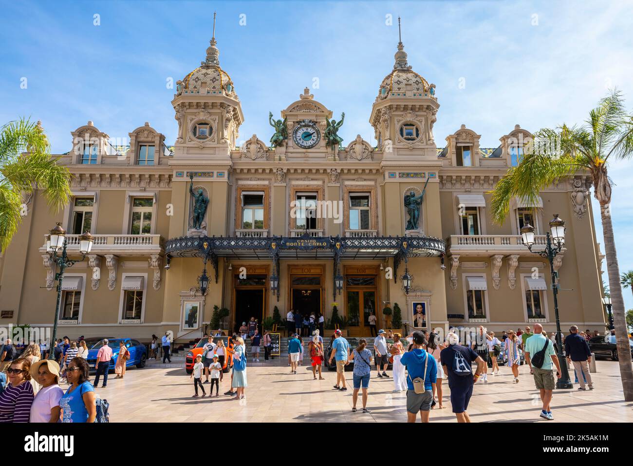 Célèbre casino de la place d'Or à Monte Carlo, Principauté de Monaco. Banque D'Images