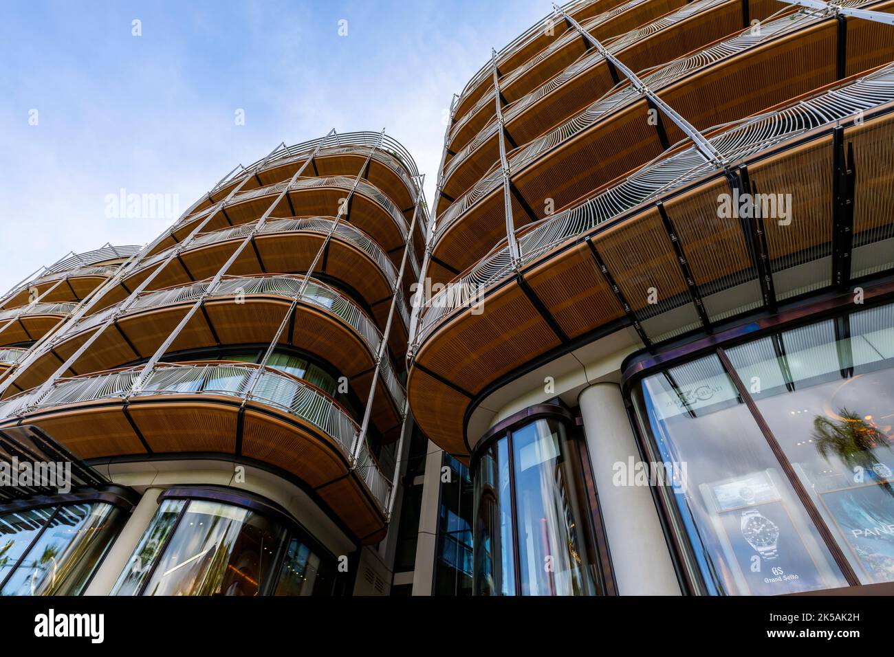 Bâtiments résidentiels à Monacos Golden Square., Monte Carlo, Principauté de Monaco. Banque D'Images