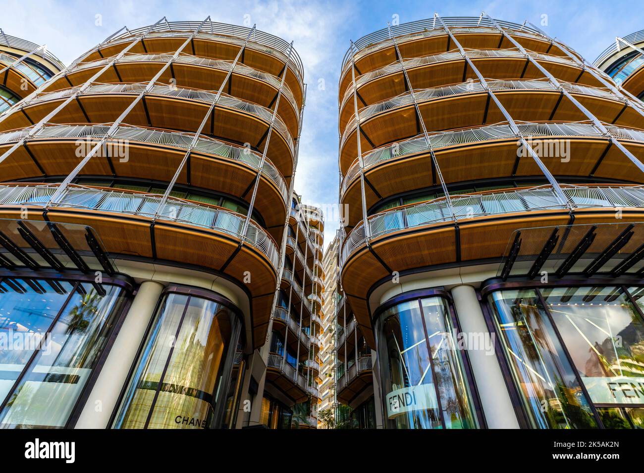 Bâtiments résidentiels à Monacos Golden Square., Monte Carlo, Principauté de Monaco. Banque D'Images