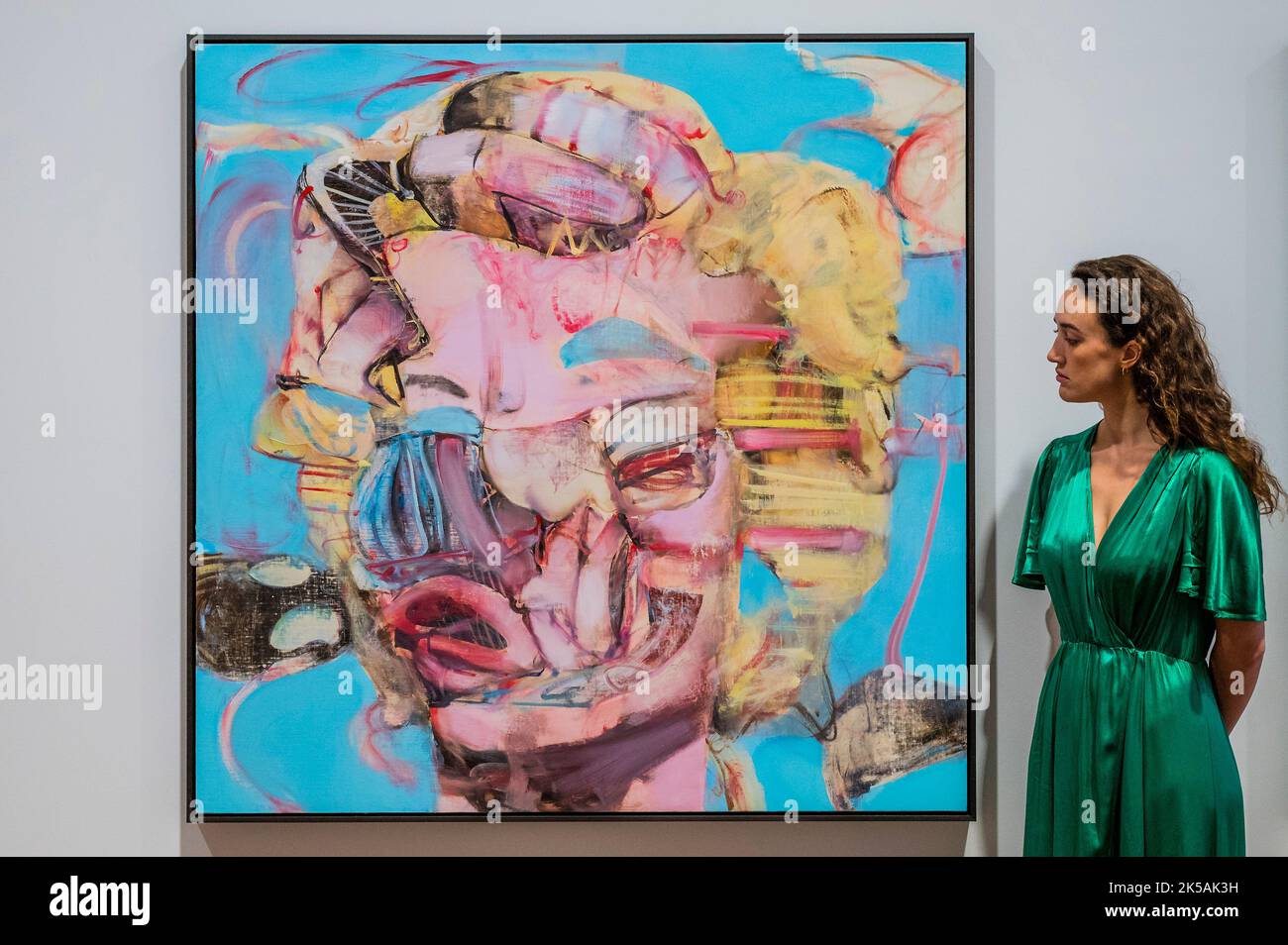 Londres, Royaume-Uni. 7th octobre 2022. Les serties de Marilyn Monroe des œuvres sans titre - Adrian Ghenie, la peur de MAINTENANT, à Thaddaeus Ropac, s'ouvre au public: 12 octobre-22 décembre 2022. De nouvelles peintures à l'huile et des dessins au charbon de bois par l'artiste renommé Adrian Ghenie seront présentés à Thaddaeus Ropac dans son exposition la plus importante à Londres pendant près d'une décennie. Crédit : Guy Bell/Alay Live News Banque D'Images
