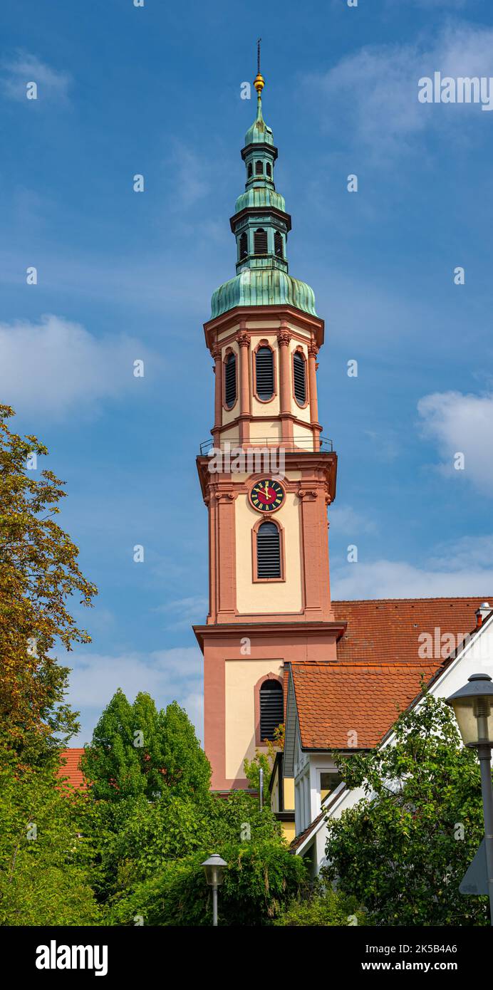 Église Sainte-Croix (1700), le principal chuch catholique d'Offenburg.Baden Wuerttemberg, Allemagne, Europe Banque D'Images