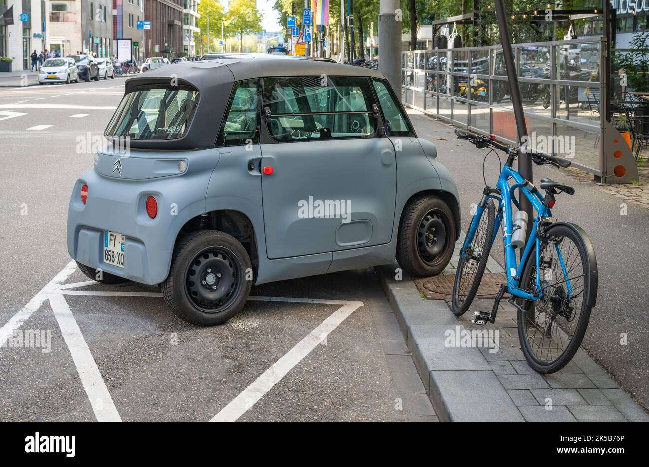 Amsterdam, paysBas, 06.10.2022, microvoiture électrique Citroën ami