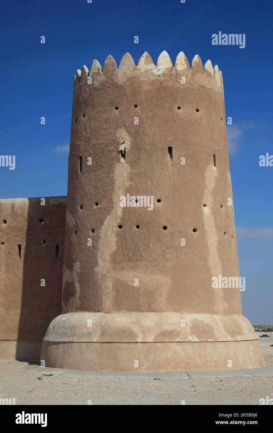 Fort Zubara, nahe Madinat al Shamal, Katar, Qatar Banque D'Images