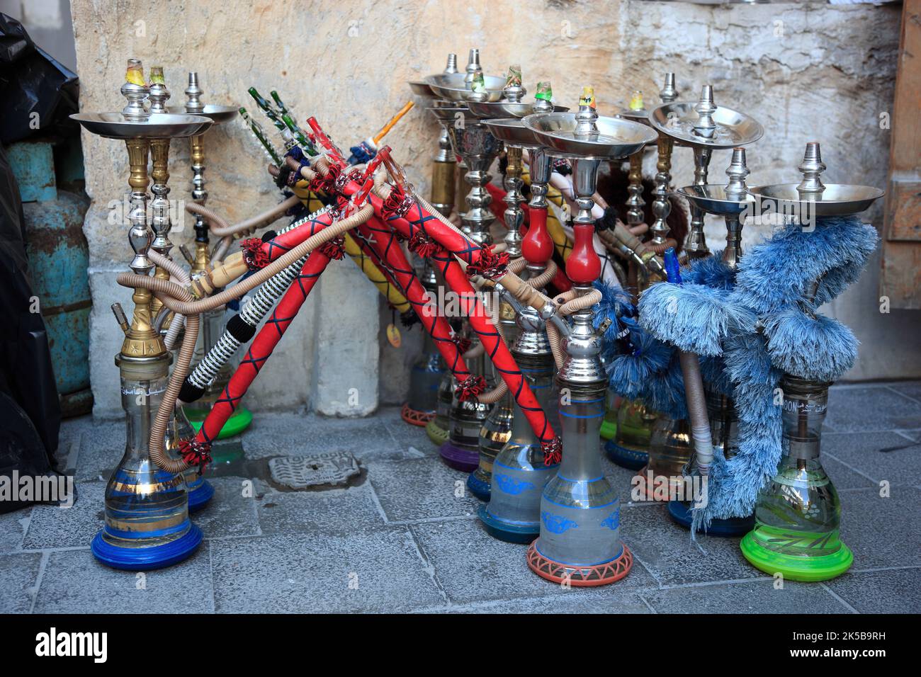Altstadt von Doha, Wasserpfeifen, Qatar, Katar Banque D'Images