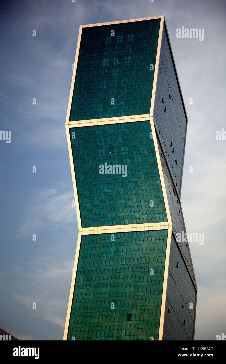 Qatar Pearl und Porto Arabia, Doha, zigzags Towers, Qatar, Katar Banque D'Images