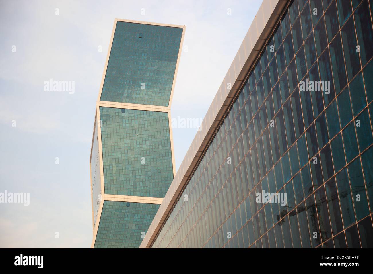 Qatar Pearl und Porto Arabia, Doha, zigzags Towers, Qatar, Katar Banque D'Images