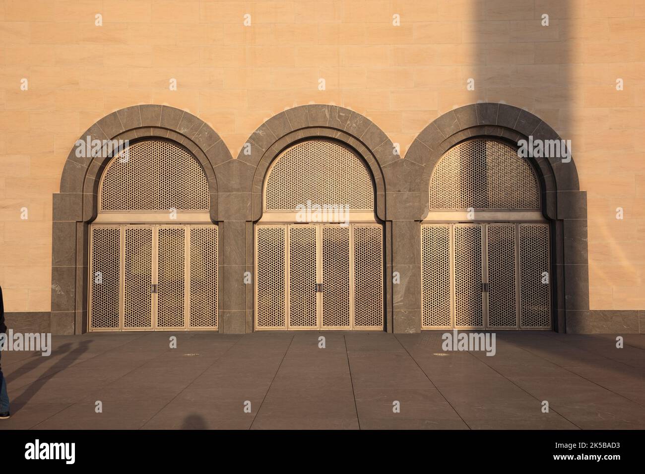 Museum für islamische Kunst, Doha, doré als bedeutstes Museum für islamische Kunst à Arabien, Wahrzeichen der Stadt Doha, Qatar, Katar Banque D'Images