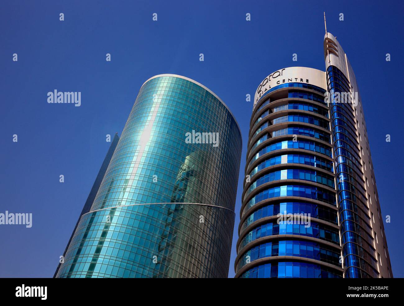 Hochhäuser um die Conference Street à Doha, Qatar, Centre financier, Qatar, Katar Banque D'Images