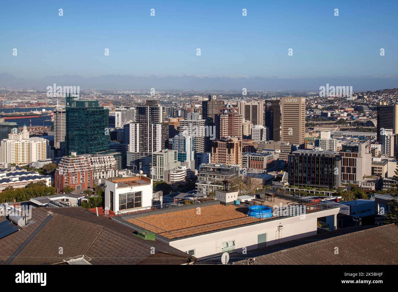 Cape Town City View, Afrique du Sud Banque D'Images