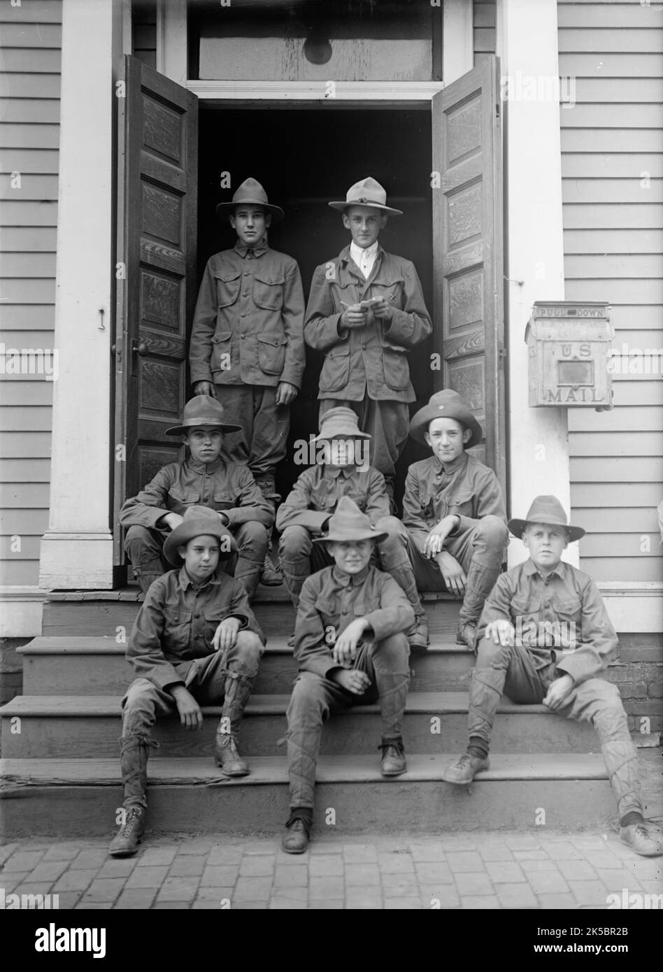 Scouts, 1913. Banque D'Images