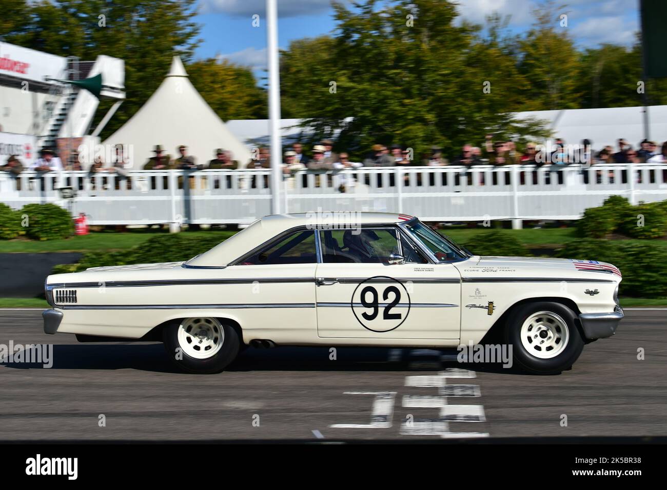 Romain Dumas, Bill Shepherd, Ford Galaxie 500, course de Trophée St Mary, deux séances de qualifications suivies de deux courses de 25 minutes, le gagnant étant un agg Banque D'Images