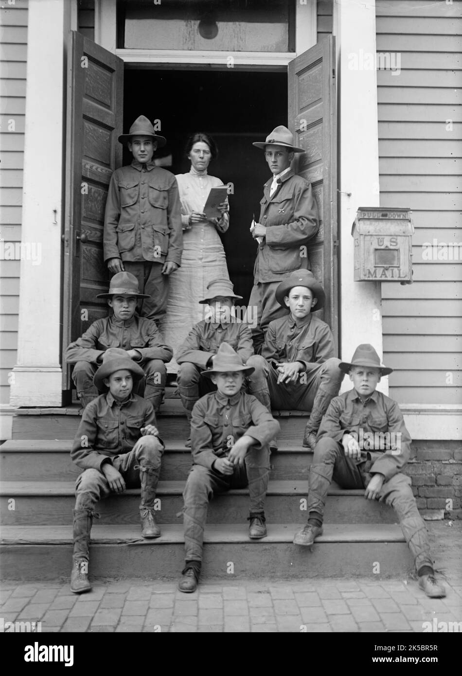 Scouts, 1913. Banque D'Images