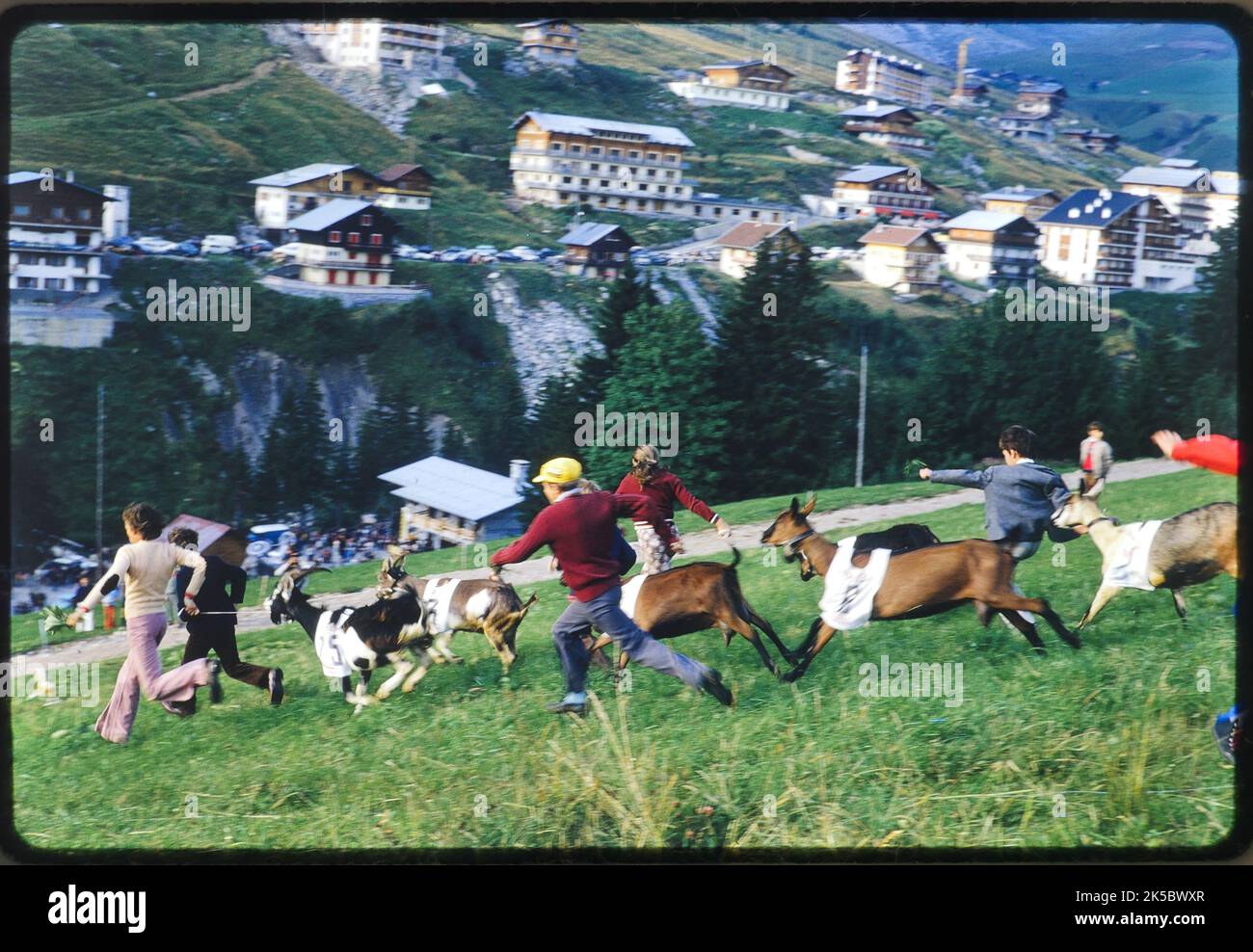 Fête des pâturages alpins, le Chinaillon, Grand-Bornand, haute-Savoie, France Banque D'Images