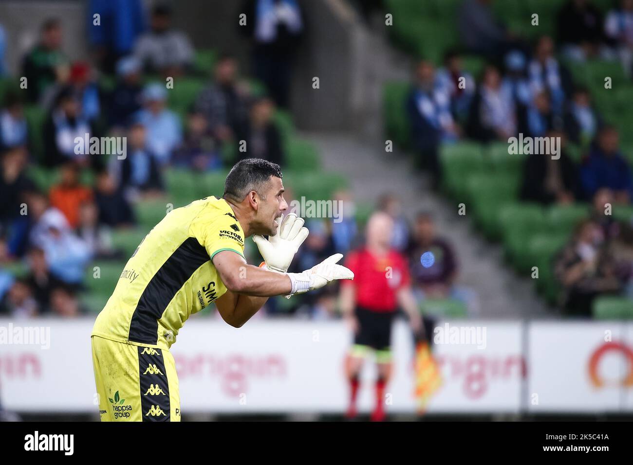 Melbourne, Australie, 7 octobre 2022. Jamie Young de Western United lors du match De football masculin A-League entre Melbourne City et Western United à l'AAMI Park sur 07 octobre 2022 à Melbourne, en Australie. Crédit : Dave Helison/Alamy Live News Banque D'Images