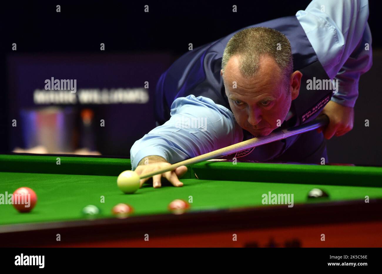 Snooker Open Du Pays De Galles 2022 Hong Kong. 7th octobre 2022. Mark Williams du pays de Galles joue un