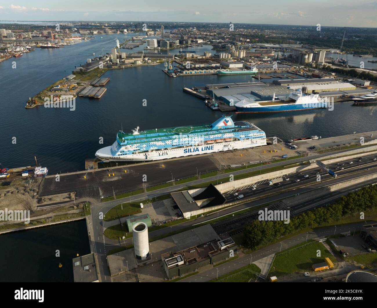 Amsterdam, 29th septembre 2022, pays-Bas. Accueil des réfugiés à Amsterdam demandeurs d'asile sur un navire de croisière 1000 réfugiés supplémentaires dans le Banque D'Images