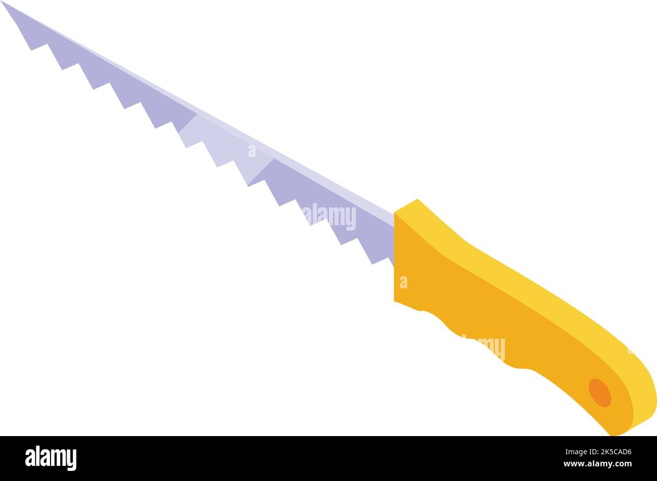 Vecteur isométrique de l'icône de la scie à poignée. Couteau pour cloisons sèches. Partition de l'employé Illustration de Vecteur