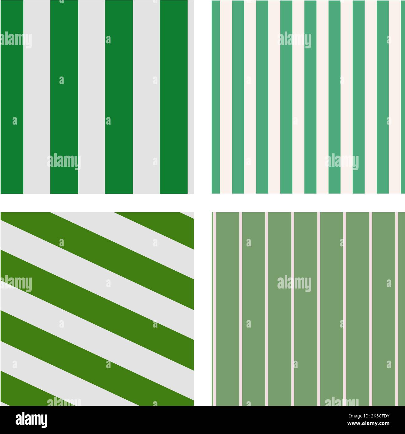 Motif de rayures verticales vertes. Motif vectoriel de lignes à rayures Illustration de Vecteur
