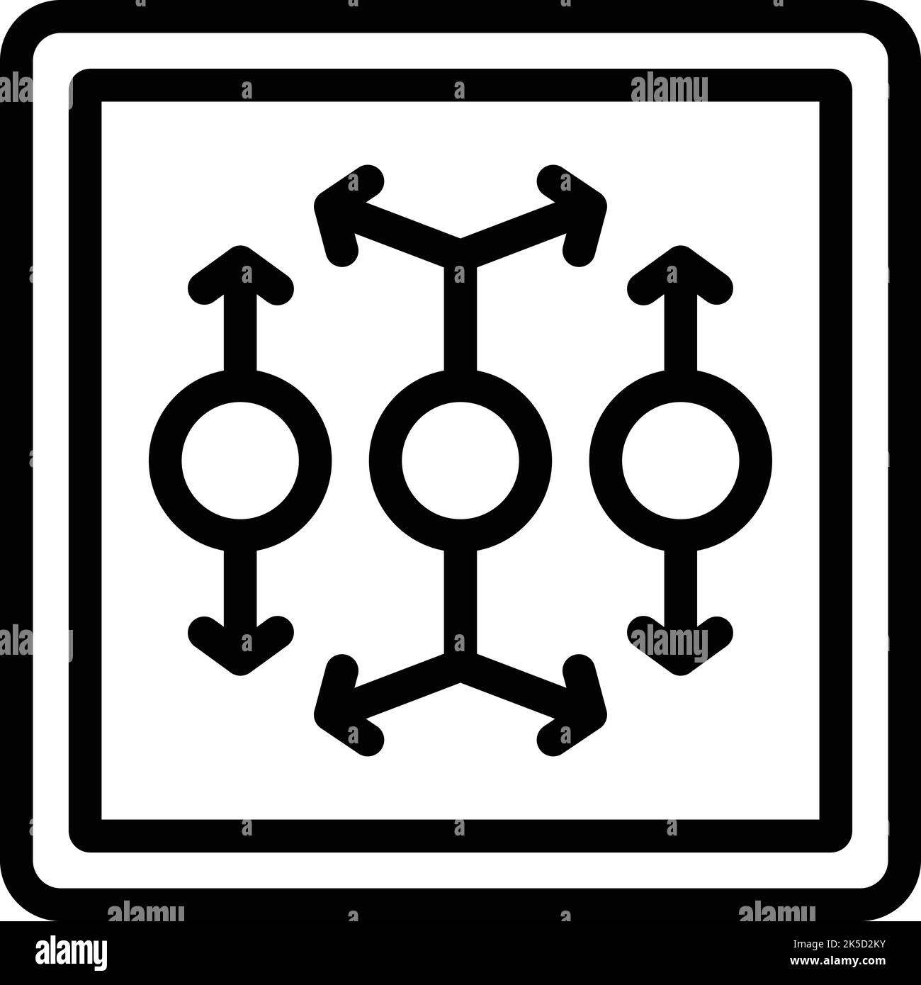 Vecteur de contour d'icône de jeu de développement. Échecs en ligne. Conseil d'administration Illustration de Vecteur