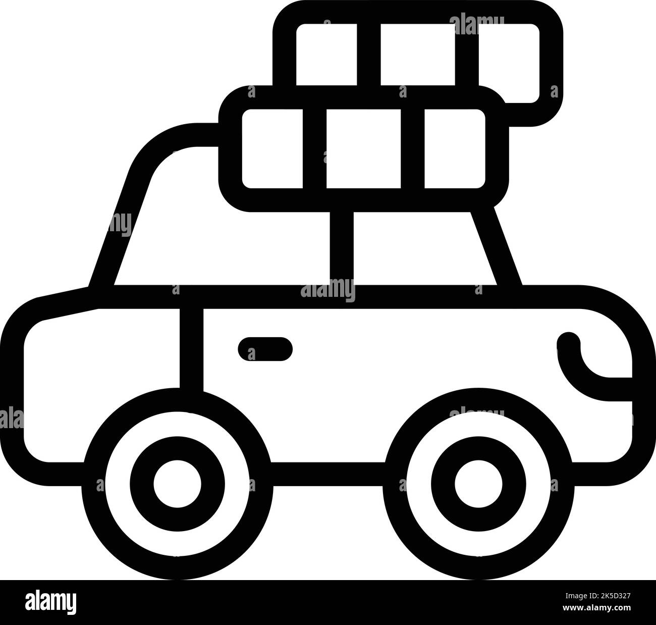 Vecteur de contour de l'icône de service de voiture. Pulvérisation automatique. Pneu de garage Illustration de Vecteur