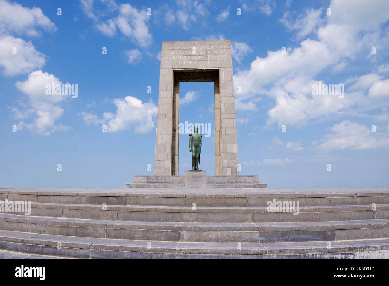 Monument au Roi Léopold I, de panne, Flandre Occidentale, Flandre, Belgique Banque D'Images