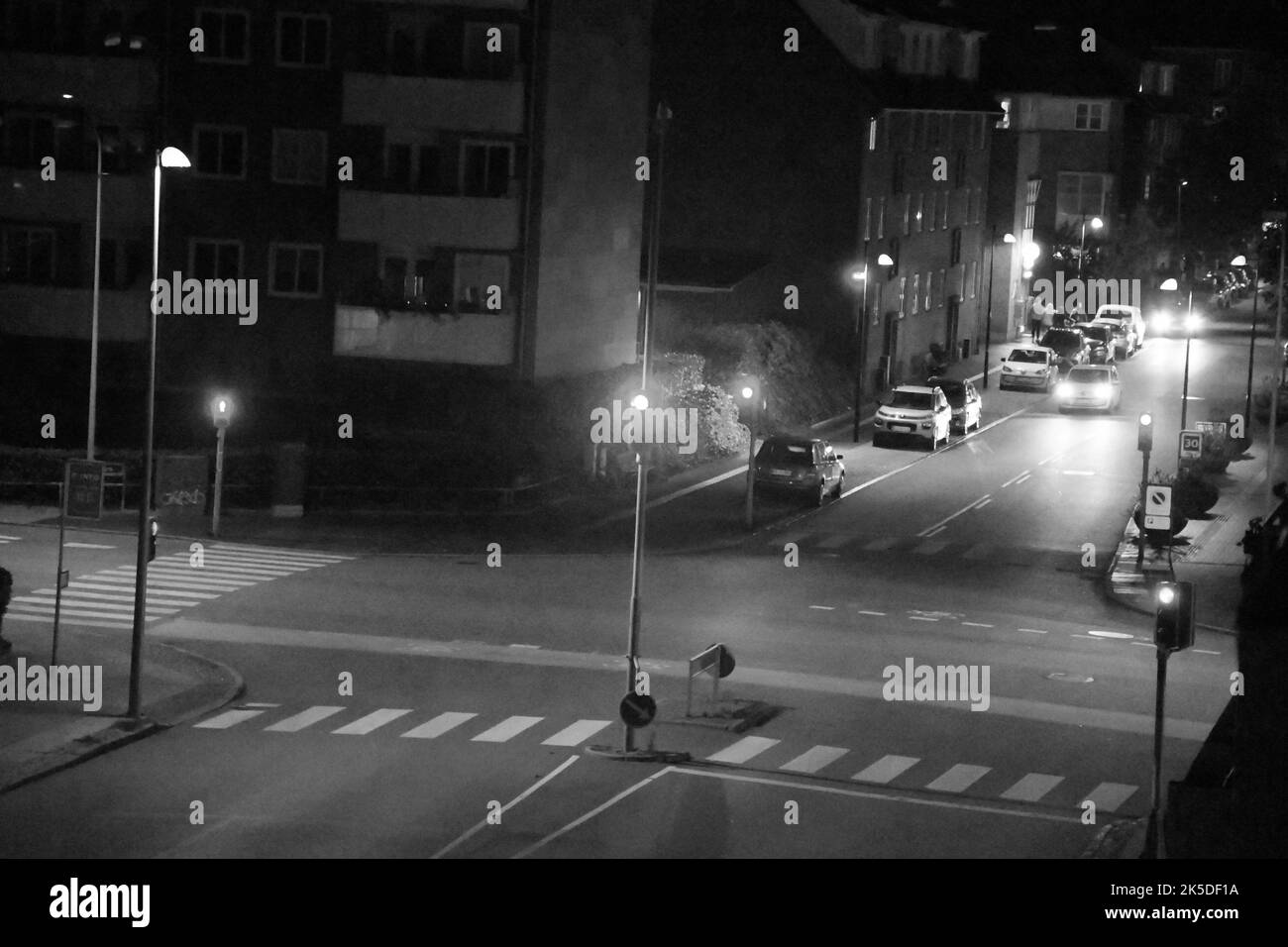 Kastrup/Copenhagen/Denmark/07 octobre 2022/certains comtés danois fermera l'éclairage de la rue de 10.pm jusqu'à 05.am en raison du prix élevé de l'énergie et de l'électricité . (Photo. Francis Joseph Dean/Dean photos. Banque D'Images