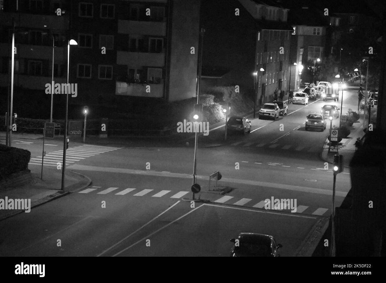 Kastrup/Copenhagen/Denmark/07 octobre 2022/certains comtés danois fermera l'éclairage de la rue de 10.pm jusqu'à 05.am en raison du prix élevé de l'énergie et de l'électricité . (Photo. Francis Joseph Dean/Dean photos. Banque D'Images