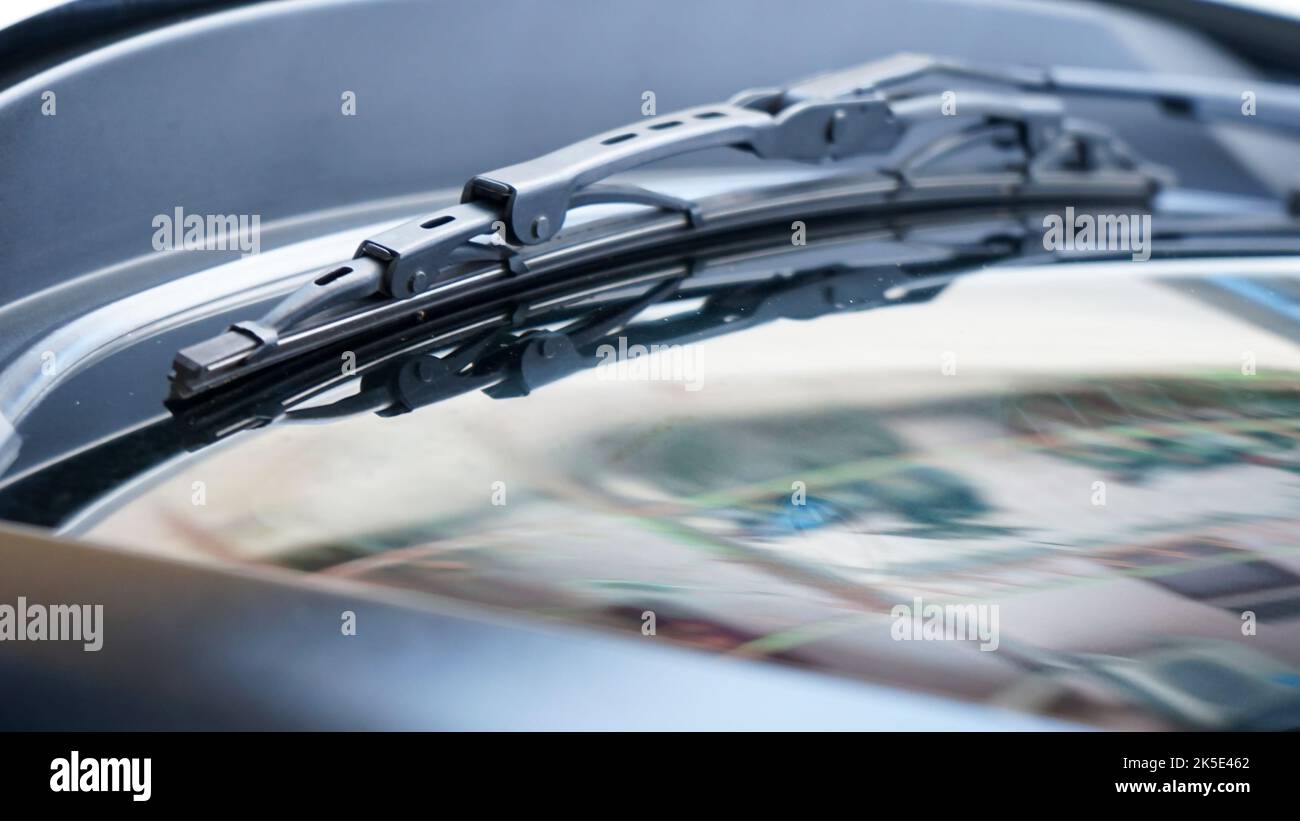 Gros plan sur une partie d'une voiture moderne Banque D'Images