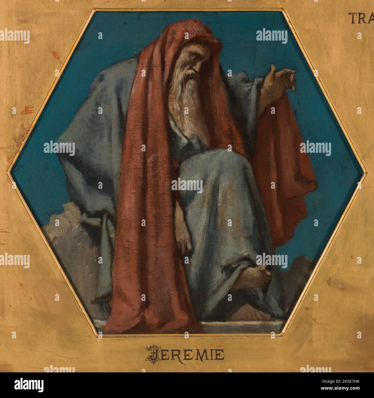 Esquisse pour l'&#xe9;lise Saint Fran&#xe7;sio Xavier : J&#xe9;r&#xe9;mie, c.1875. Jérémie. Banque D'Images