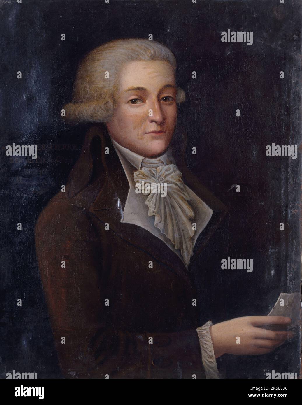 Portrait pr&#xe9;SUM&#xe9; d'Augustin de Robespierre, dit le jeune (1763-1794), conventionnel, c1790. Banque D'Images