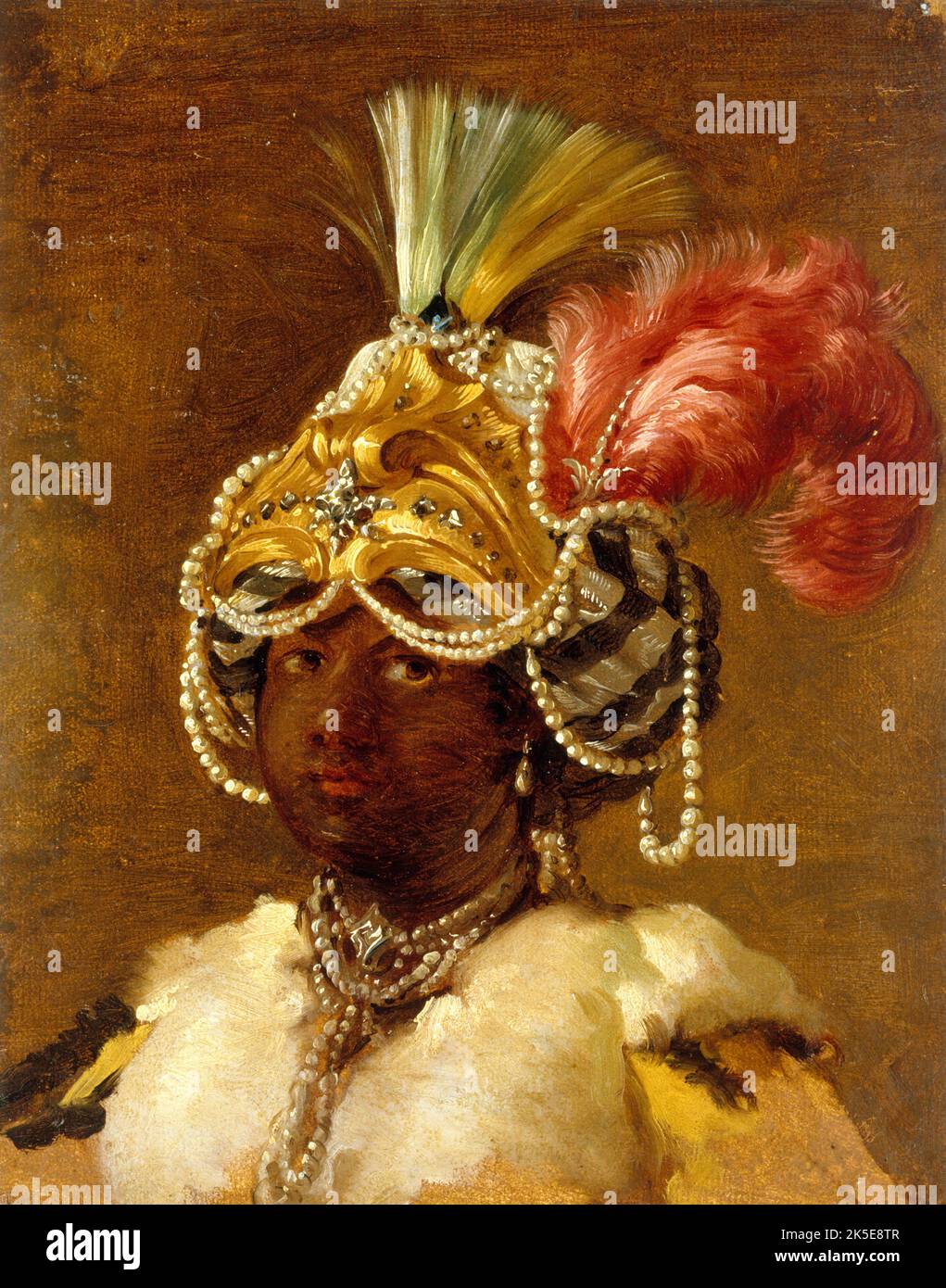 Sultane noir, 1748. Banque D'Images