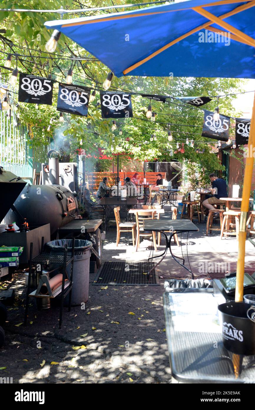 Bandoleros 66 Restaurant informel Tex-Mex sur E Aspen Street dans le centre-ville de Flagstaff, AZ Banque D'Images