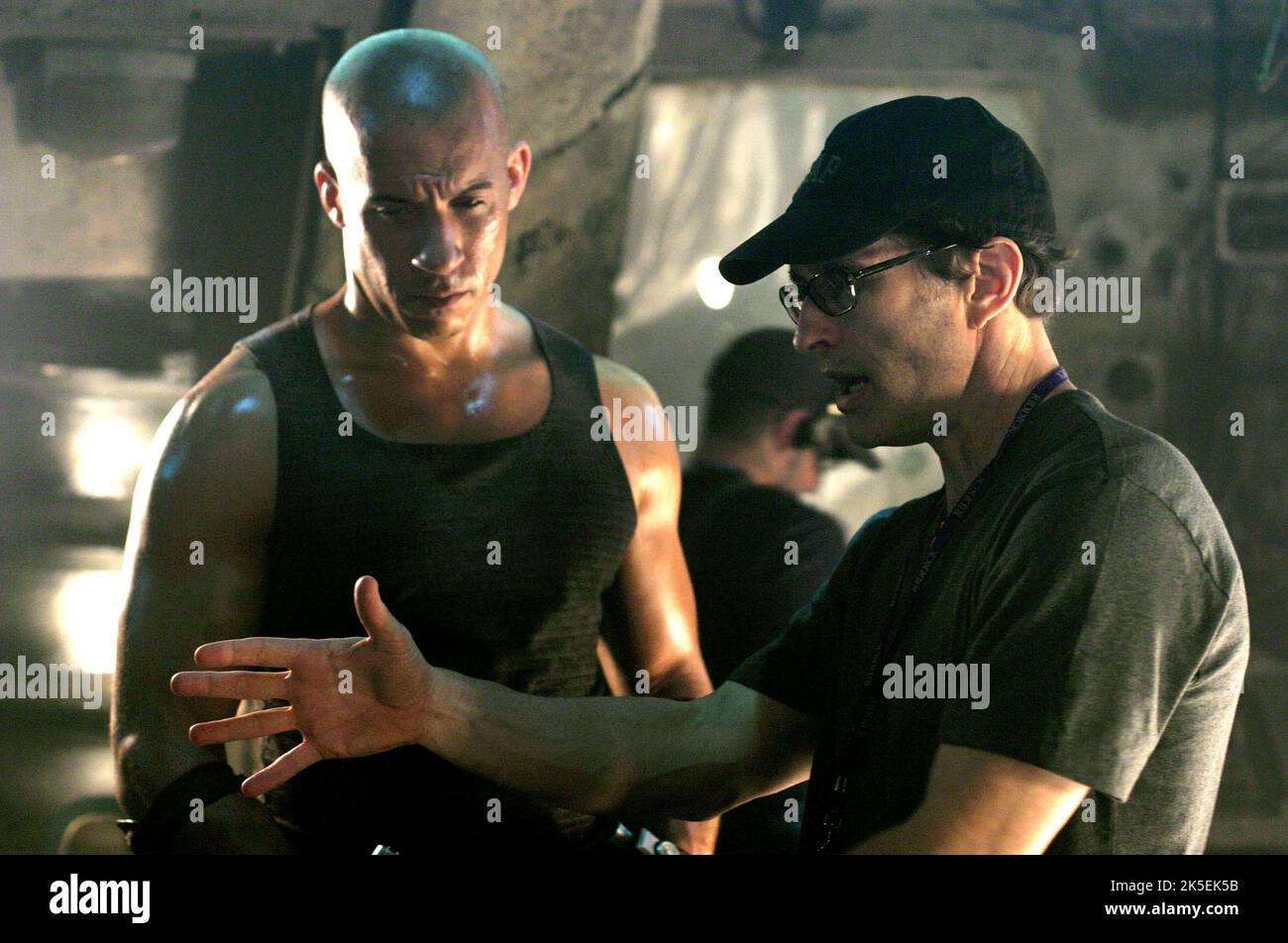 VIN DIESEL, DAVID TWOHY, les chroniques de Riddick, 2004 Banque D'Images