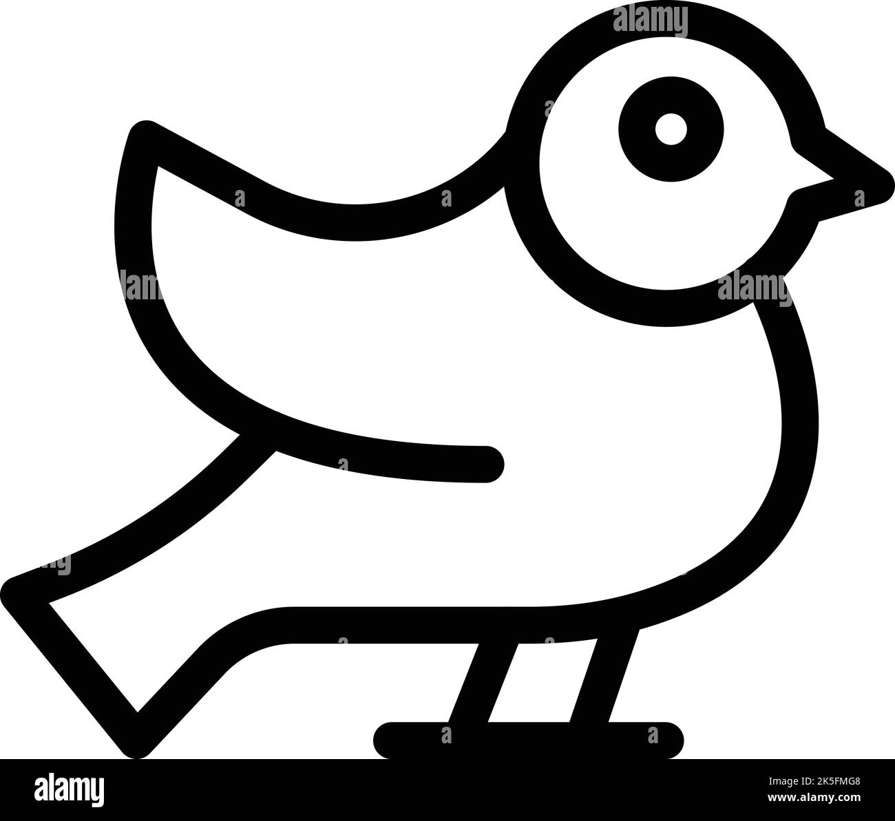 Vecteur de contour de l'icône de jour d'éparpillote du monde. Vol d'oiseau. Petit mignon Illustration de Vecteur